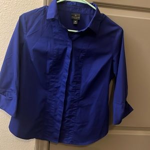 3/4 Sleeve Button Down Blouse